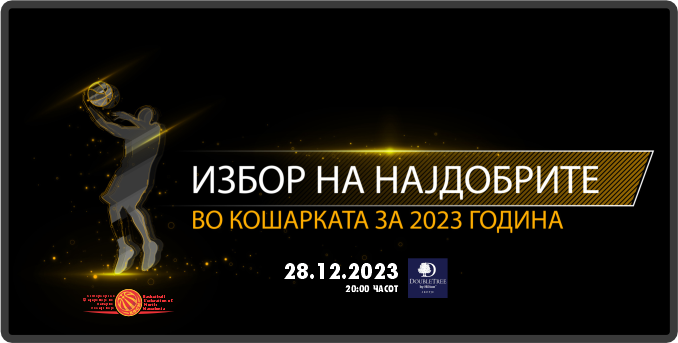 Кошаркарската Федерација ќе ги награди најдобрите за 2023 година