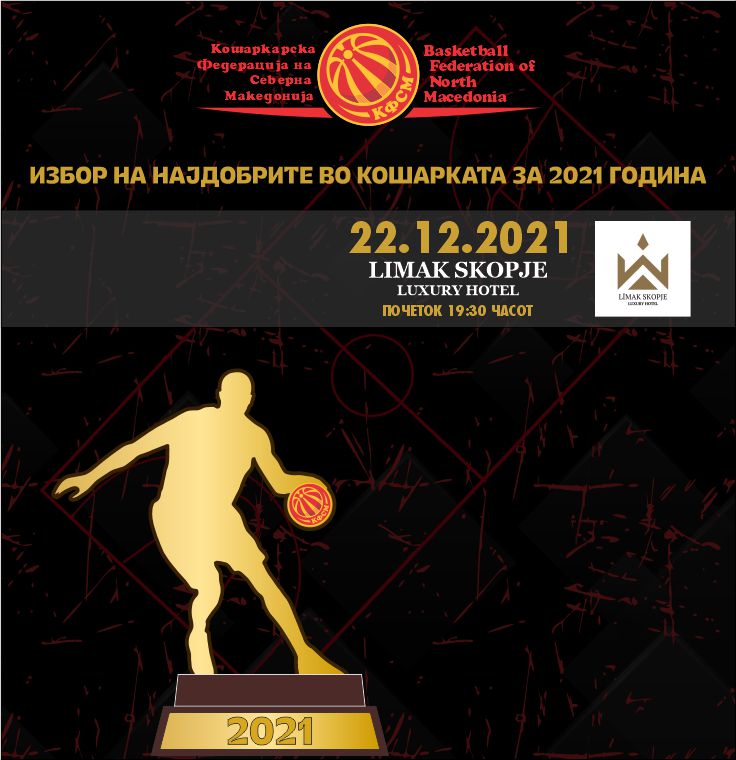 Вечерва ги наградуваме најдобрите во 2021 година
