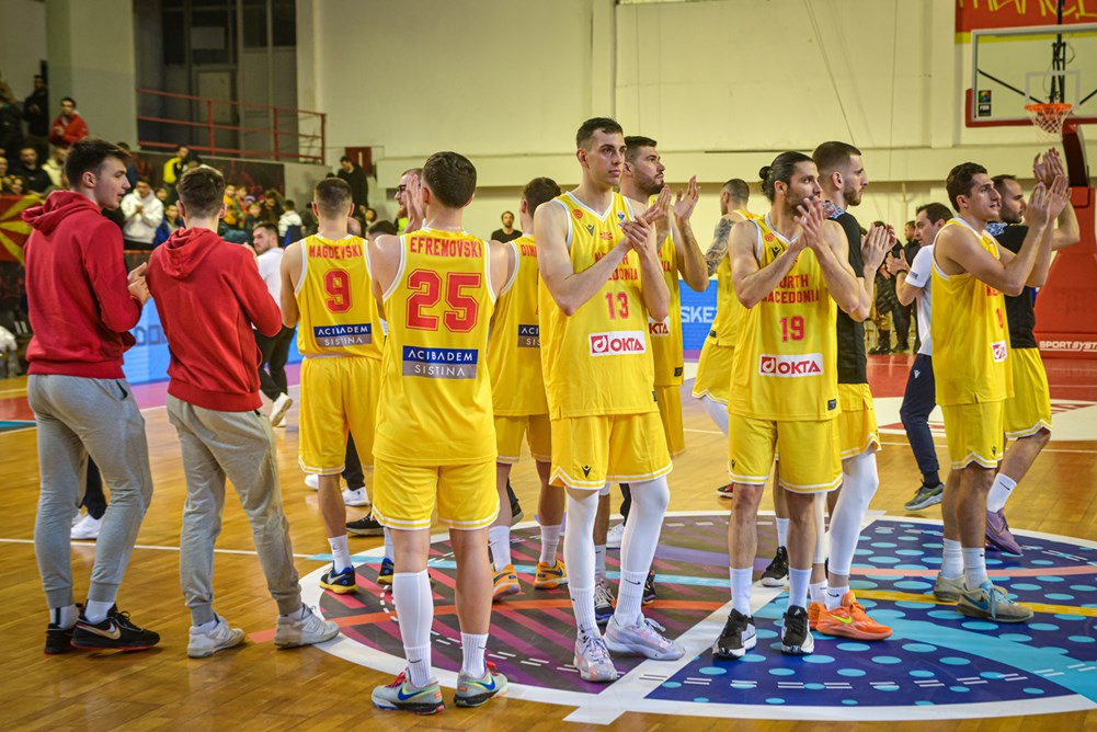 Македонија е на 30. место на ФИБА европската рејтинг листа